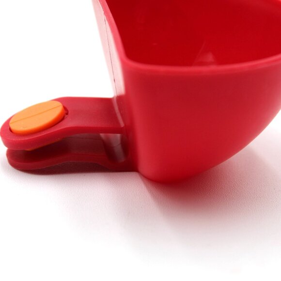 Set of 4 Dip Clip Bowls For Plate Sauce Grab Clip-on Dip Holders Dip Containers - Picture 4 of 4